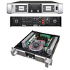 แผงอลูมิเนียม 2U 2 Channel Class H Power Amplifier 2x800w RMS 8ohm 